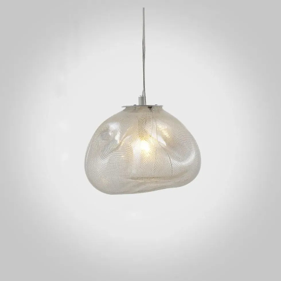 Irregular Shaped Glass Shade Modern Pendant Light