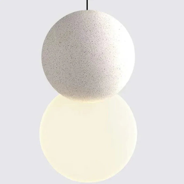 Dual-Sphere Bedroom LED Single-Head Pendant Light