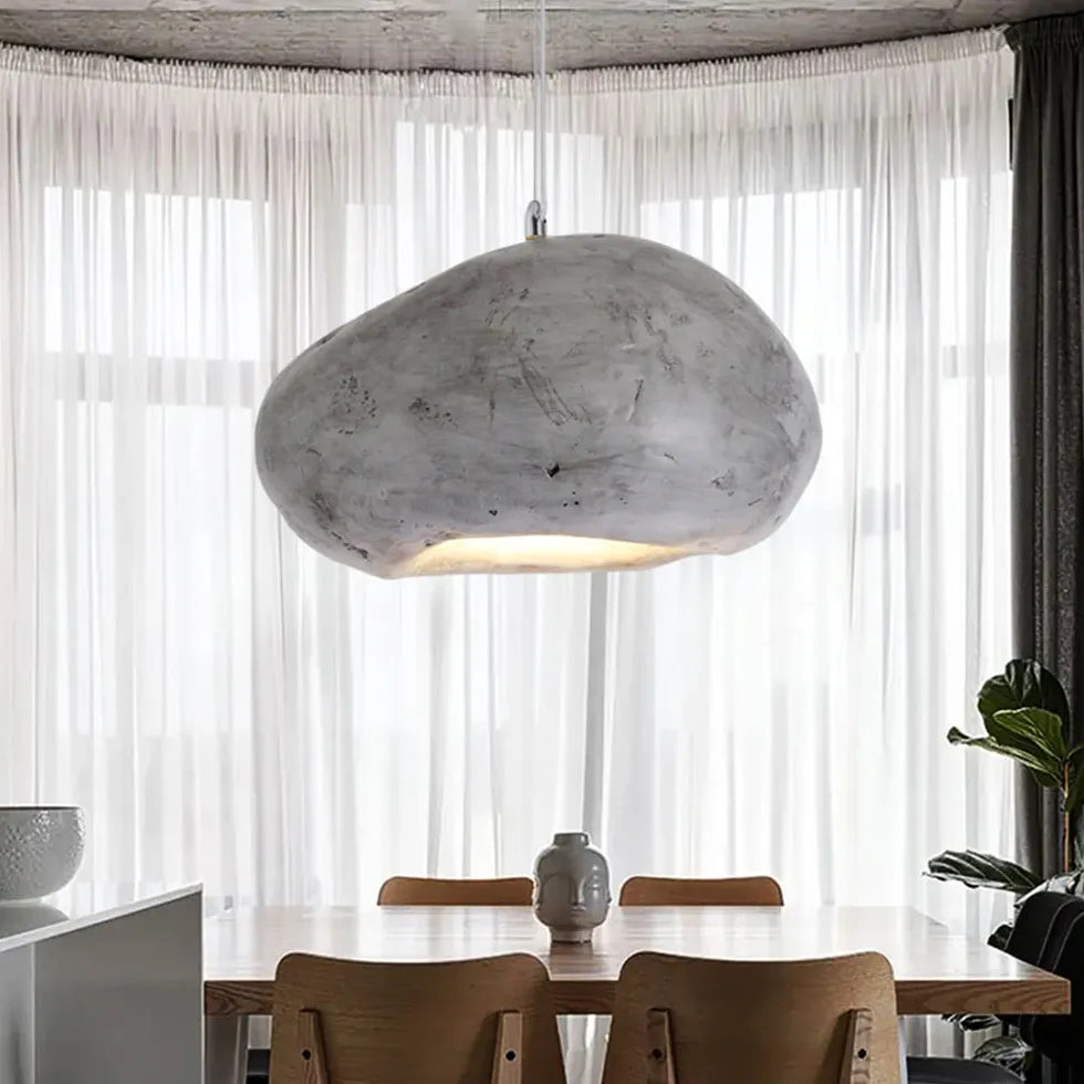 Irregular Shape Speckled Lampshade Modern Pendant Light