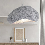 Faux Marble Irregular Shape Modern Pendant Light