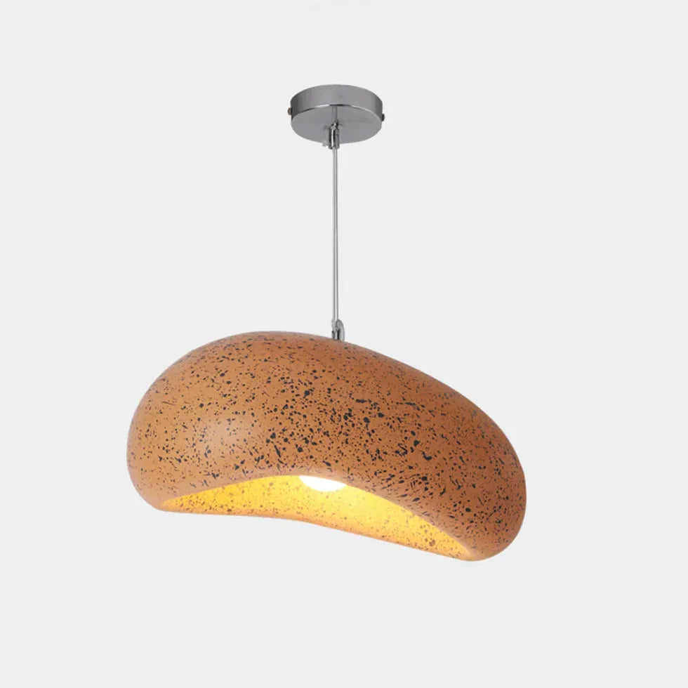 Pebble Texture Lampshade Modern Pendant Light