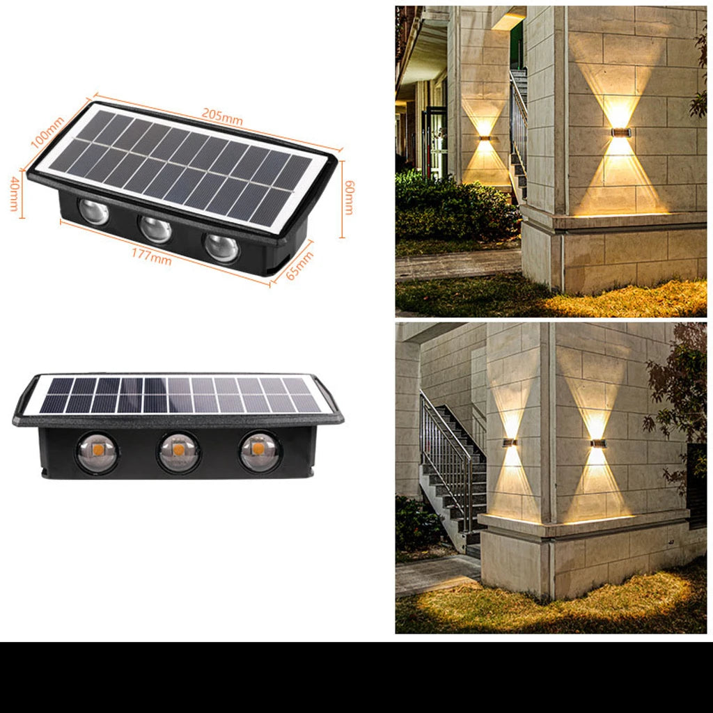 Waterproof Solar Powered Outdoor Wall Decor Light