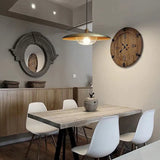 Metal Disc-Shaped Vintage Single-Head Pendant Light