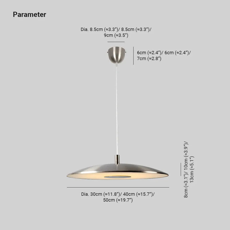 Thin Plate Kitchen Modern Pendant Light