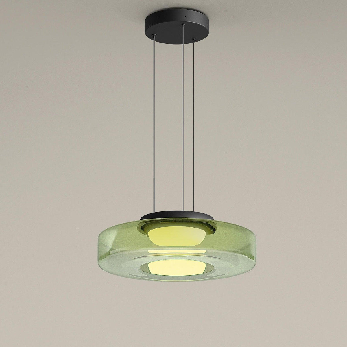 Minimalist Tiered Glass Pendant Light for Dining Room