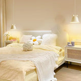 Bell-shaped Cream White Bedroom Pendant Light