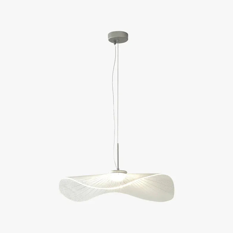 Lotus Leaf-shaped Modern White Acrylic Pendant Light