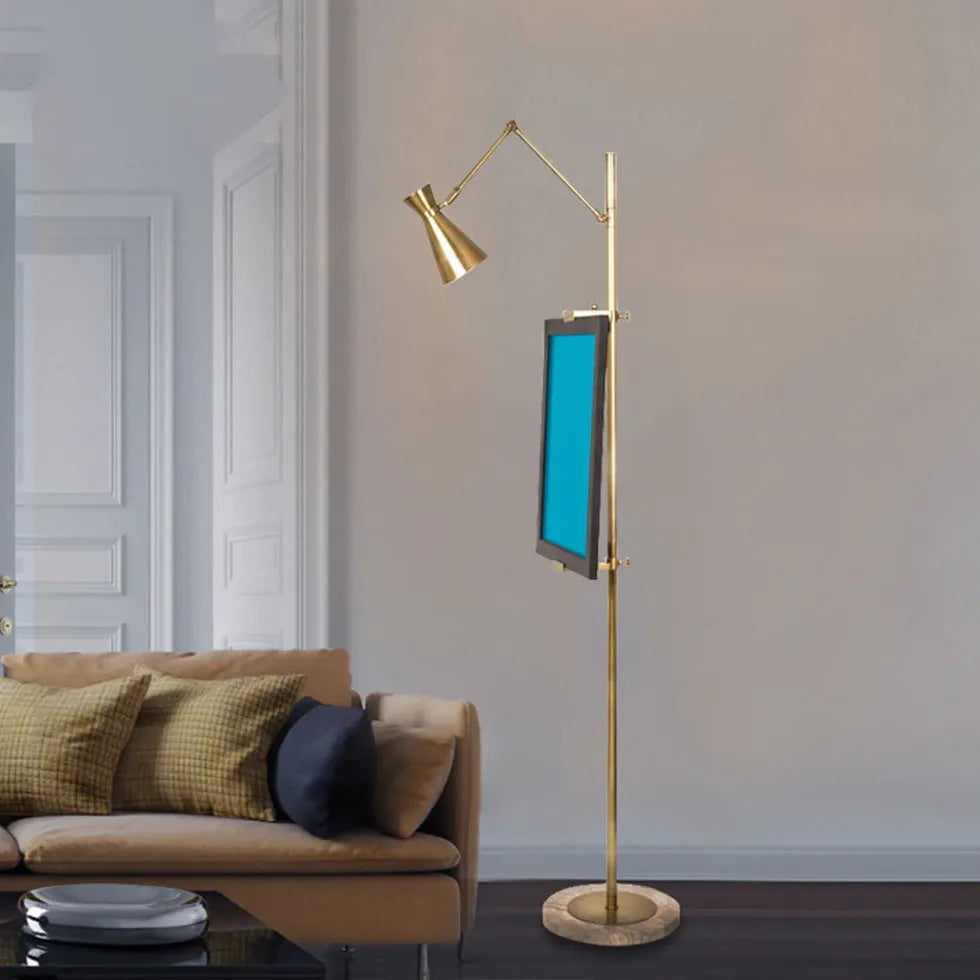 Adjustable Golden with Stand Floor Lamp