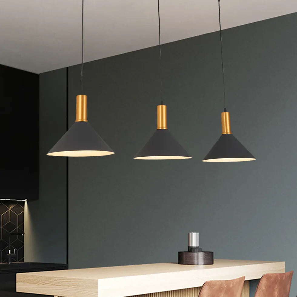 Three-light Cone Design Kitchen Pendant Light