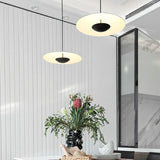 Wooden Disc-shaped LED Dining Pendant Light