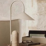 Umbrella-Shaped Black Arc Floor Lamp