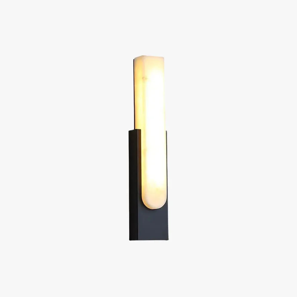 Rectangular Black Modern Living Room Wall Light