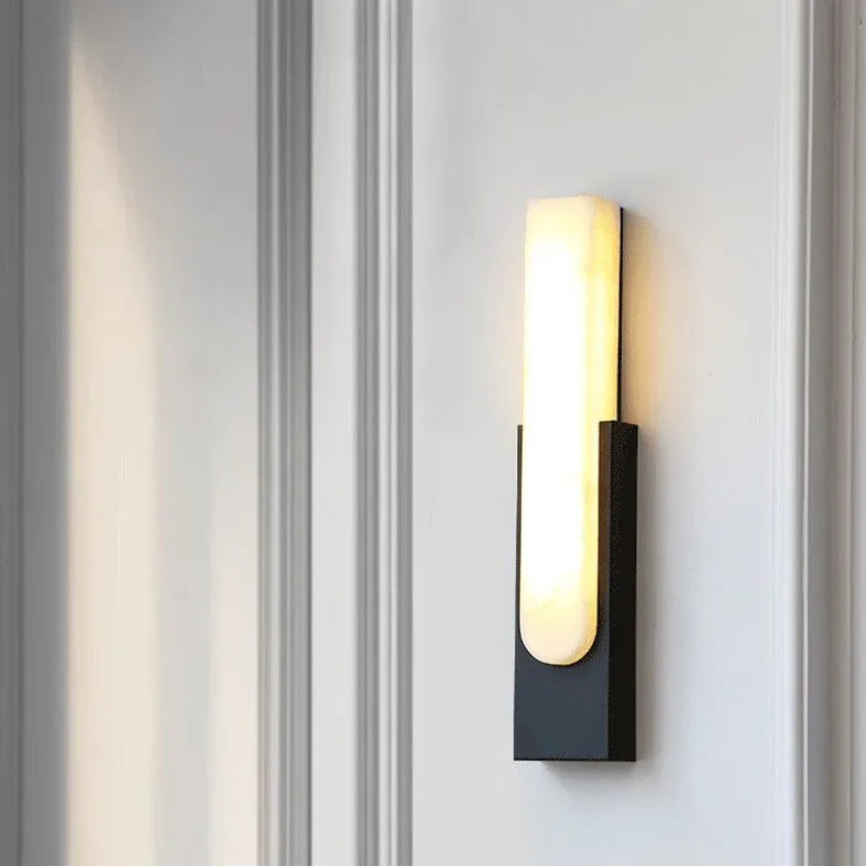 Rectangular Black Modern Living Room Wall Light