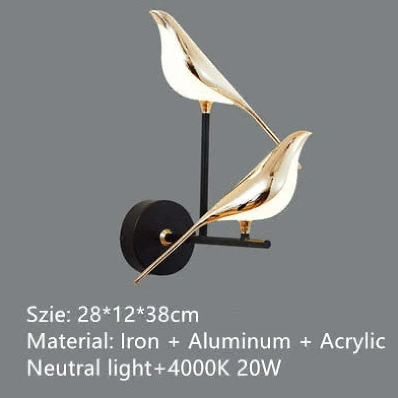 Bird Wall Light Led Modern