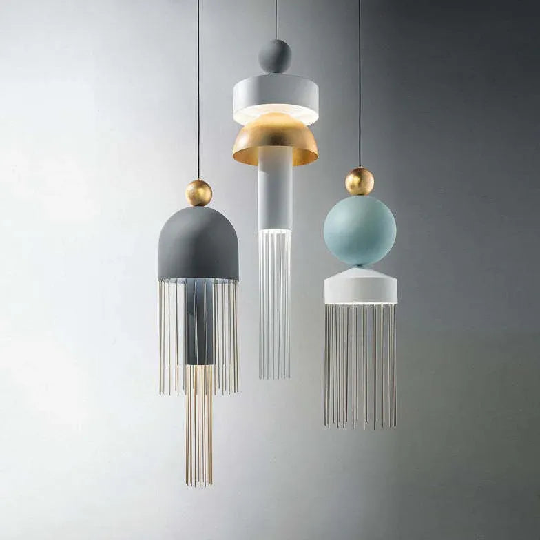 Tassel-shaped Metal Modern Dining Pendant Light