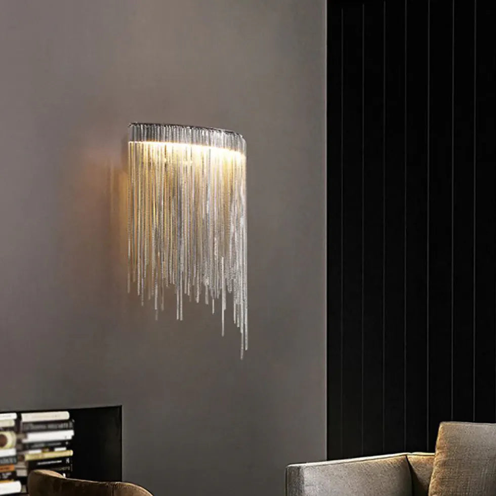 Silver Tassle Decoration Bedroom Wall Lights