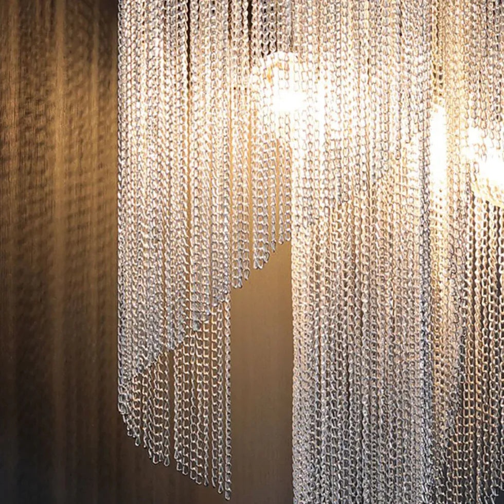 Silver Chain Modern Wall Lights