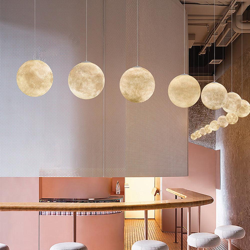Nordic Art Resin Sphere Pendant Light