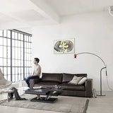 Adjustable Curved Linear Design Floor Lamp