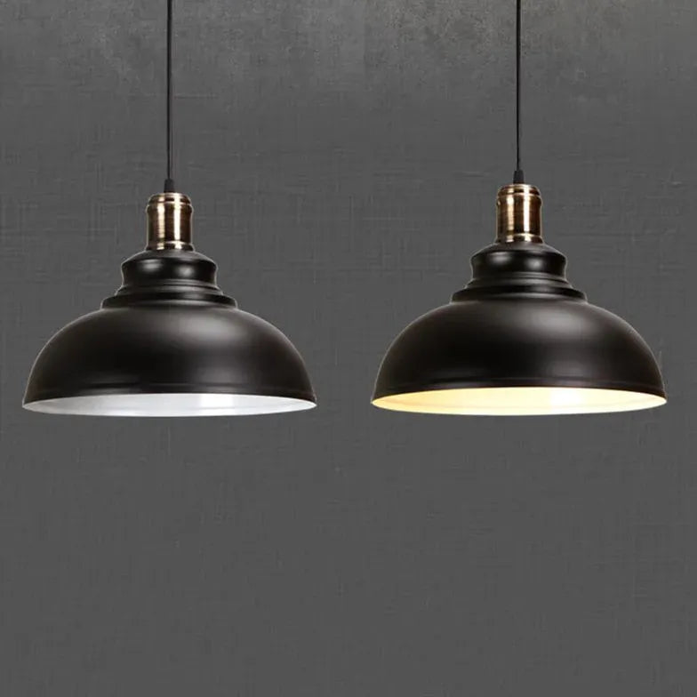 Semi-Sphere Vintage Industrial Pendant Light