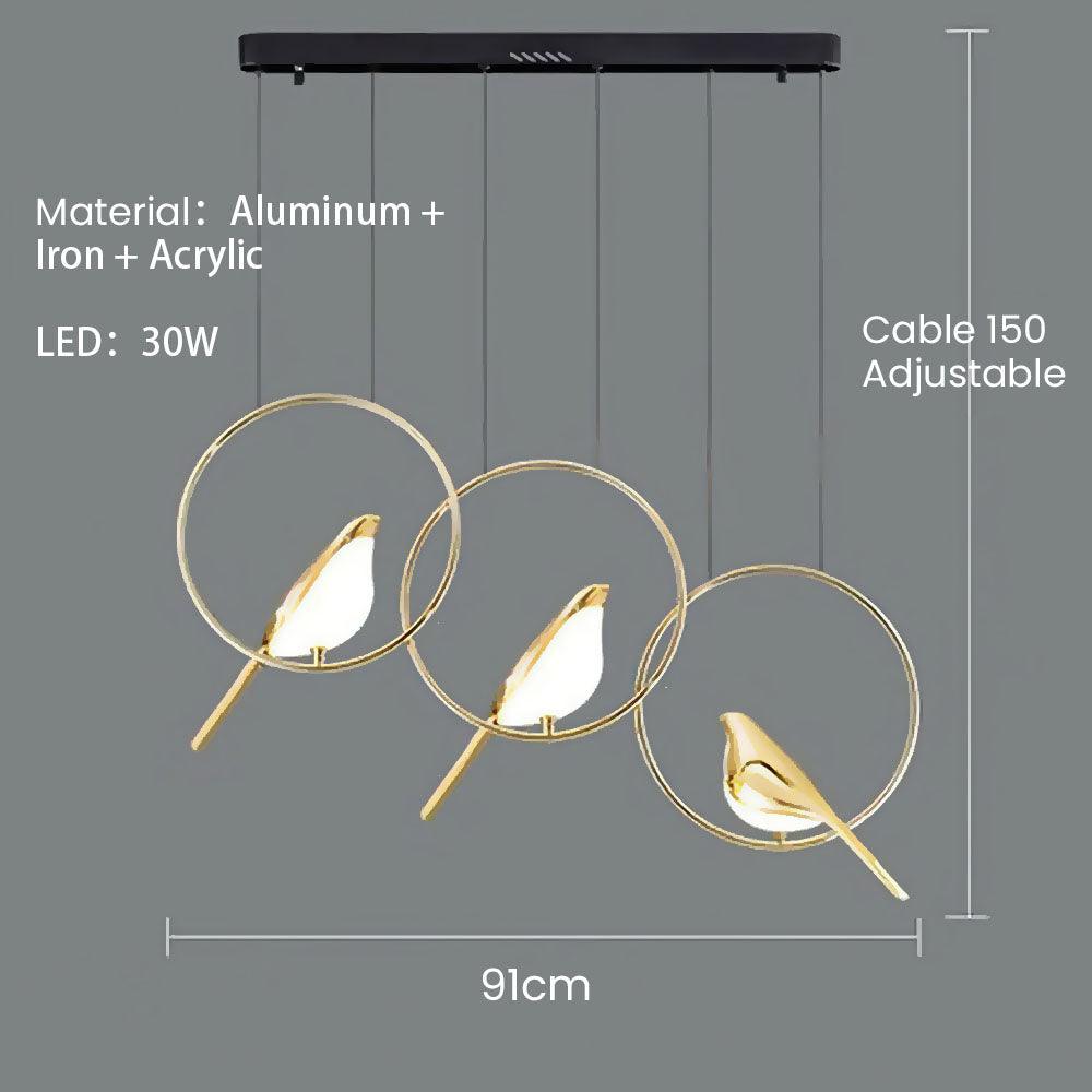 Magpie Metal LED Ring Pendant Light