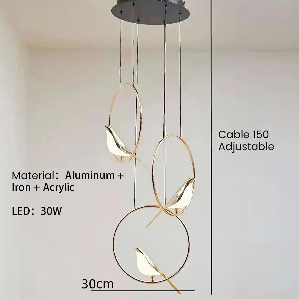 Magpie Metal LED Ring Pendant Light