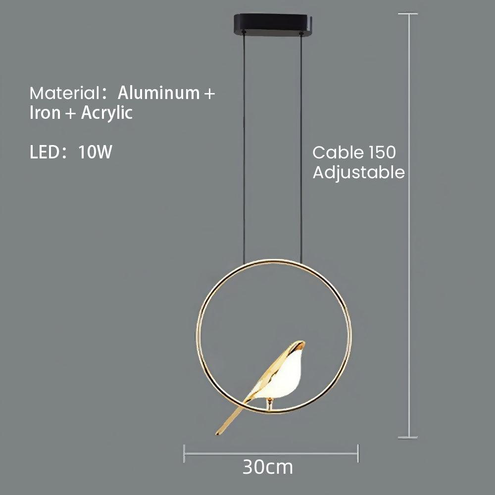 Magpie Metal LED Ring Pendant Light
