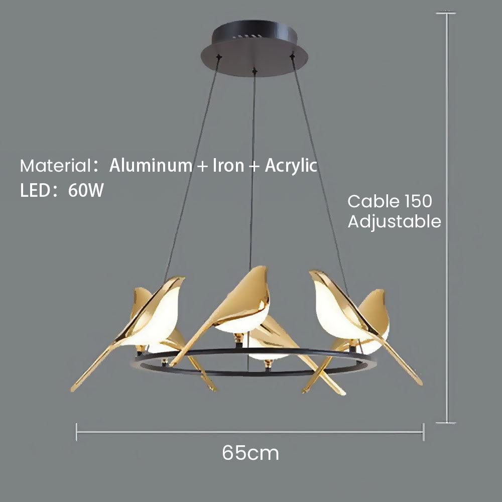 Magpie Metal LED Ring Pendant Light