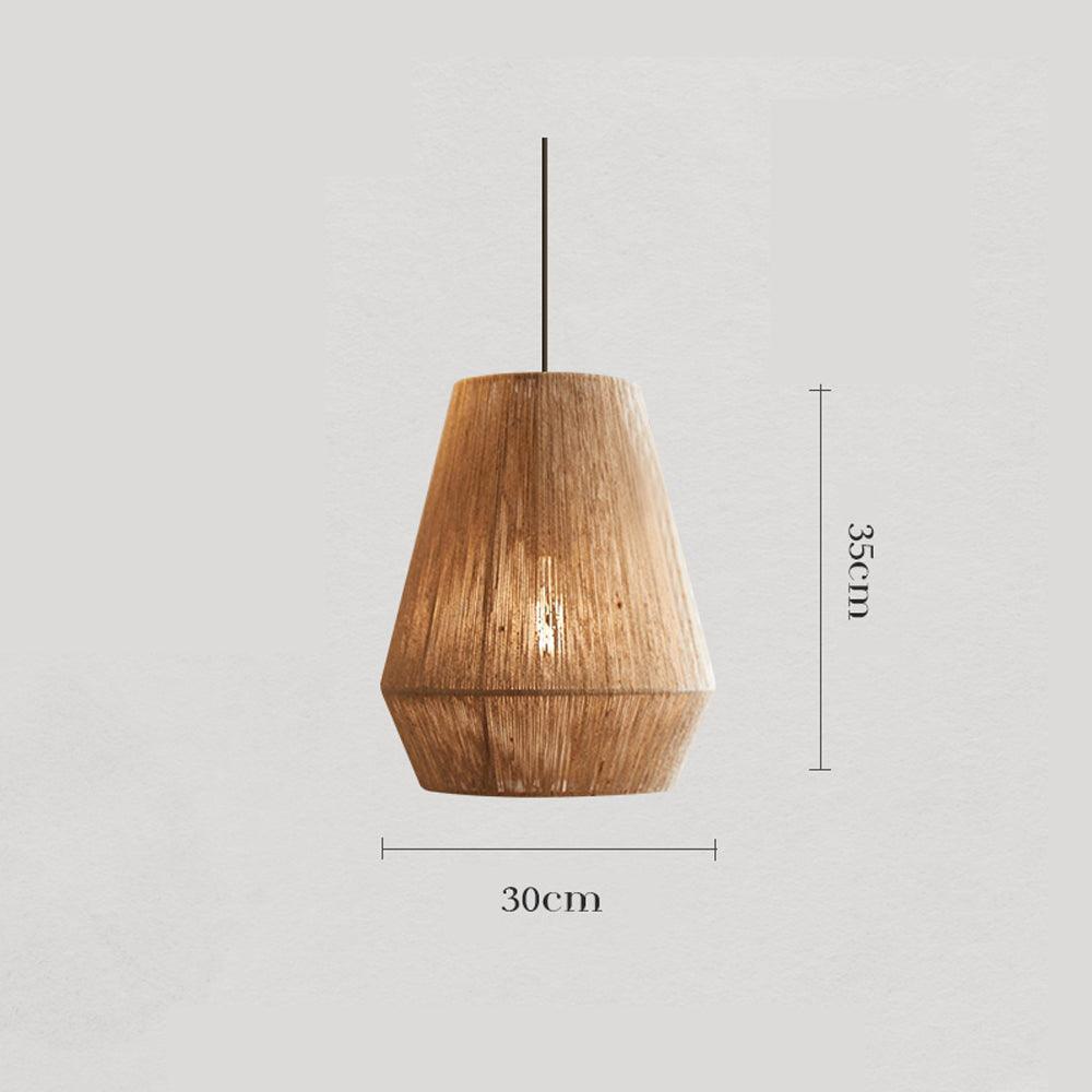 Wabi Sabi Rattan Pendant Ceiling Light for Dining Room