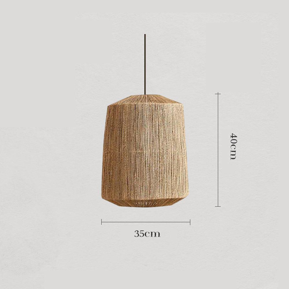 Wabi Sabi Rattan Pendant Ceiling Light for Dining Room
