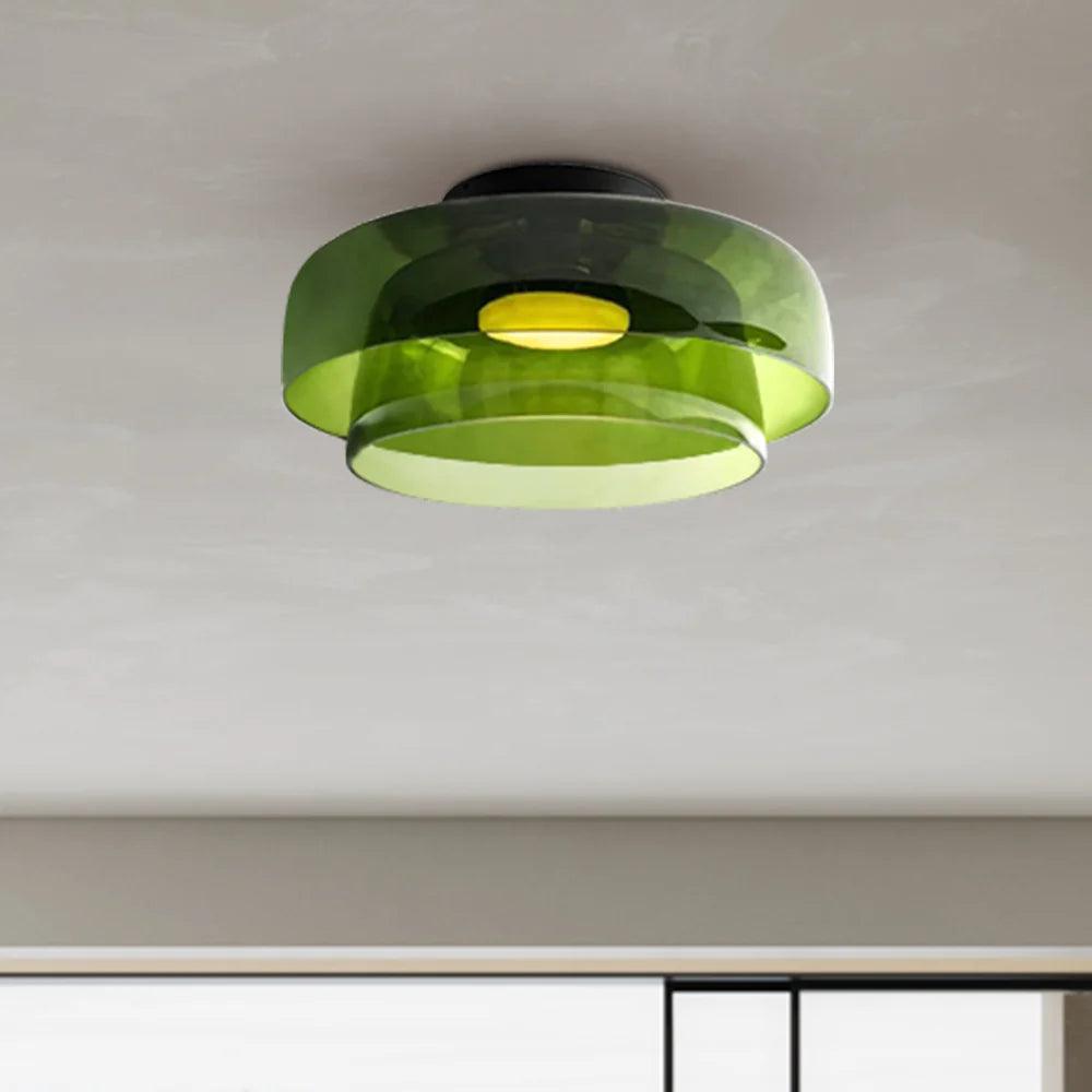 Modern Glass Ceiling Light for Living Room
