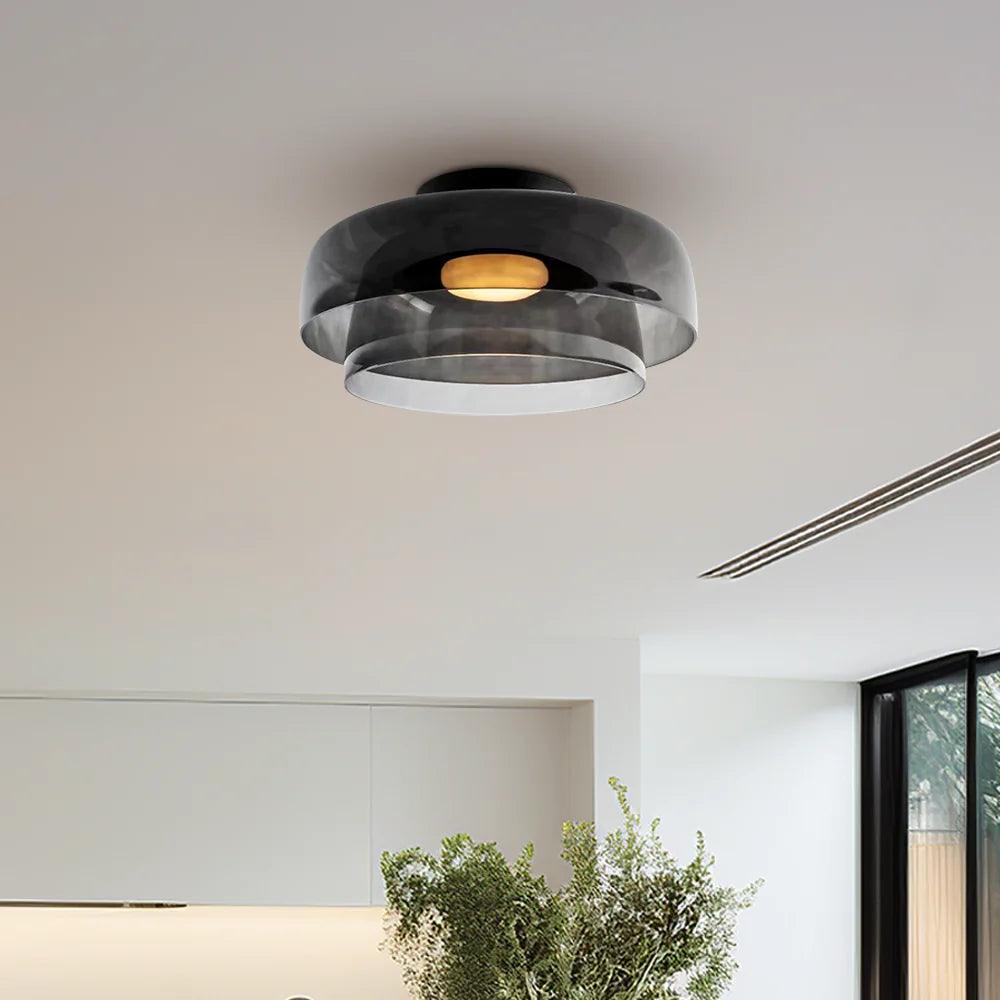 Modern Glass Ceiling Light for Living Room