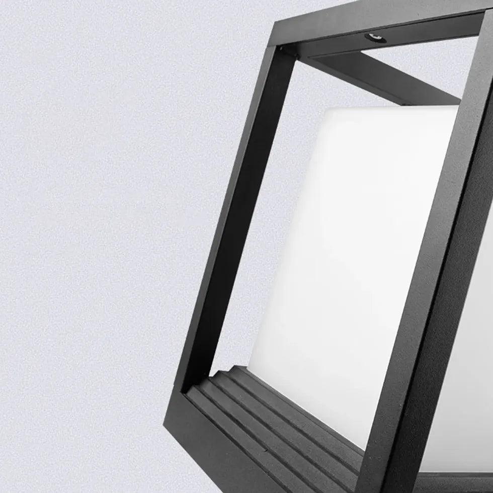 Cube Modern Outdoor Pillar Lights - Clowas