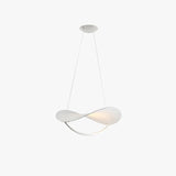 Curved Blades Bedroom White Pendant Light