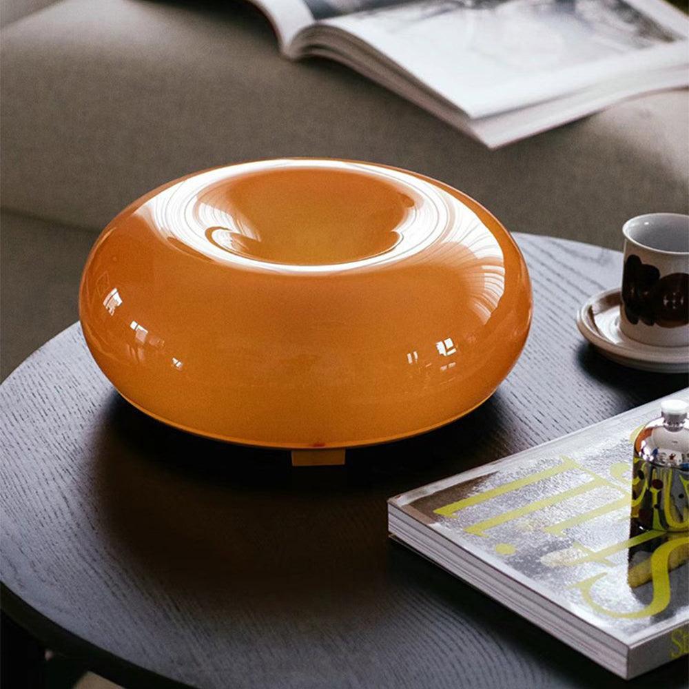 Orange Touch Dimmer Doughnut Table Lamp