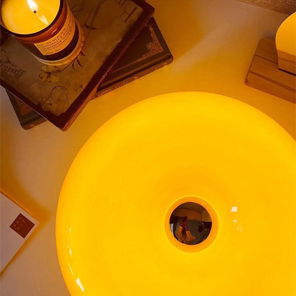 Orange Touch Dimmer Doughnut Table Lamp