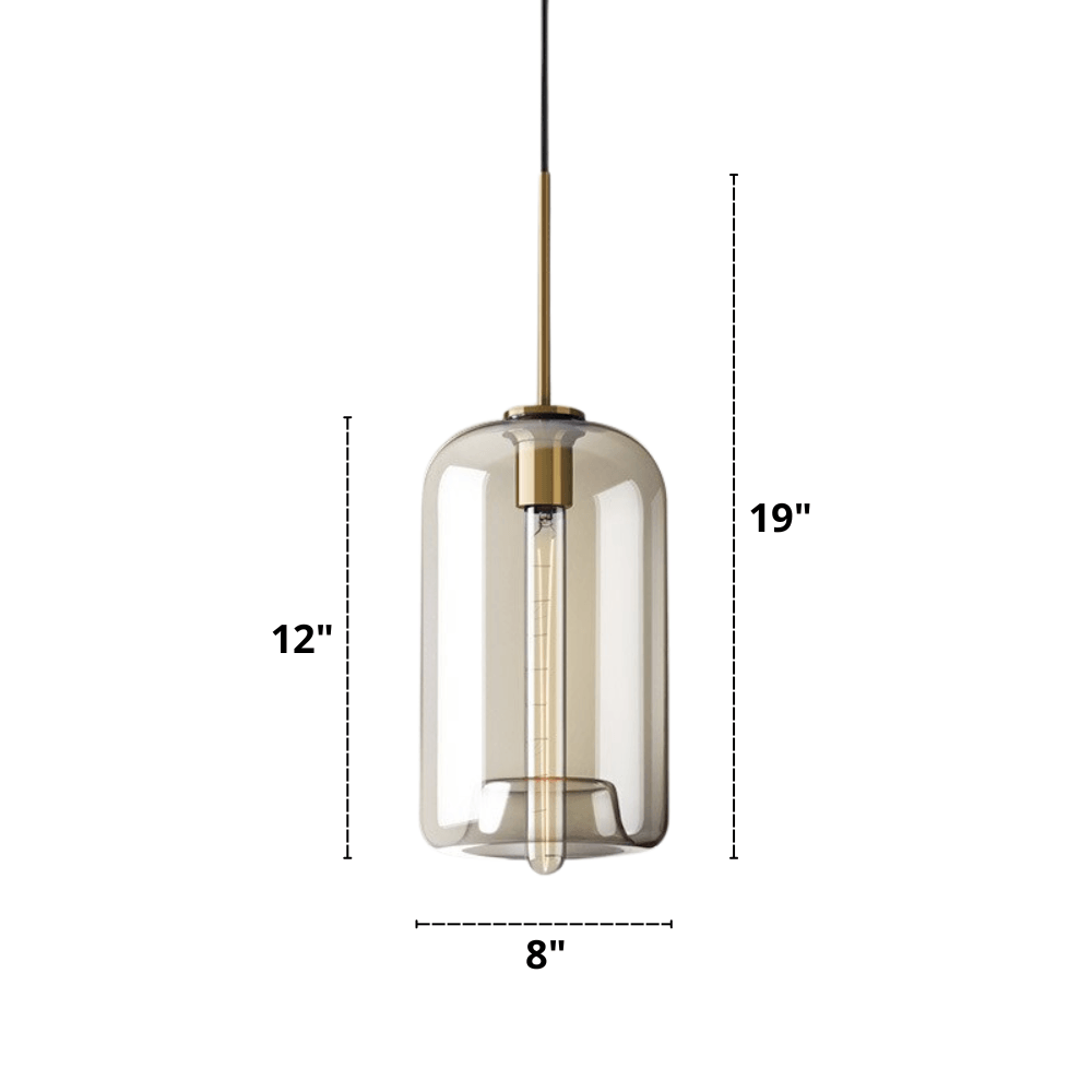 Minimalist Round Single Glass Pendant Lights