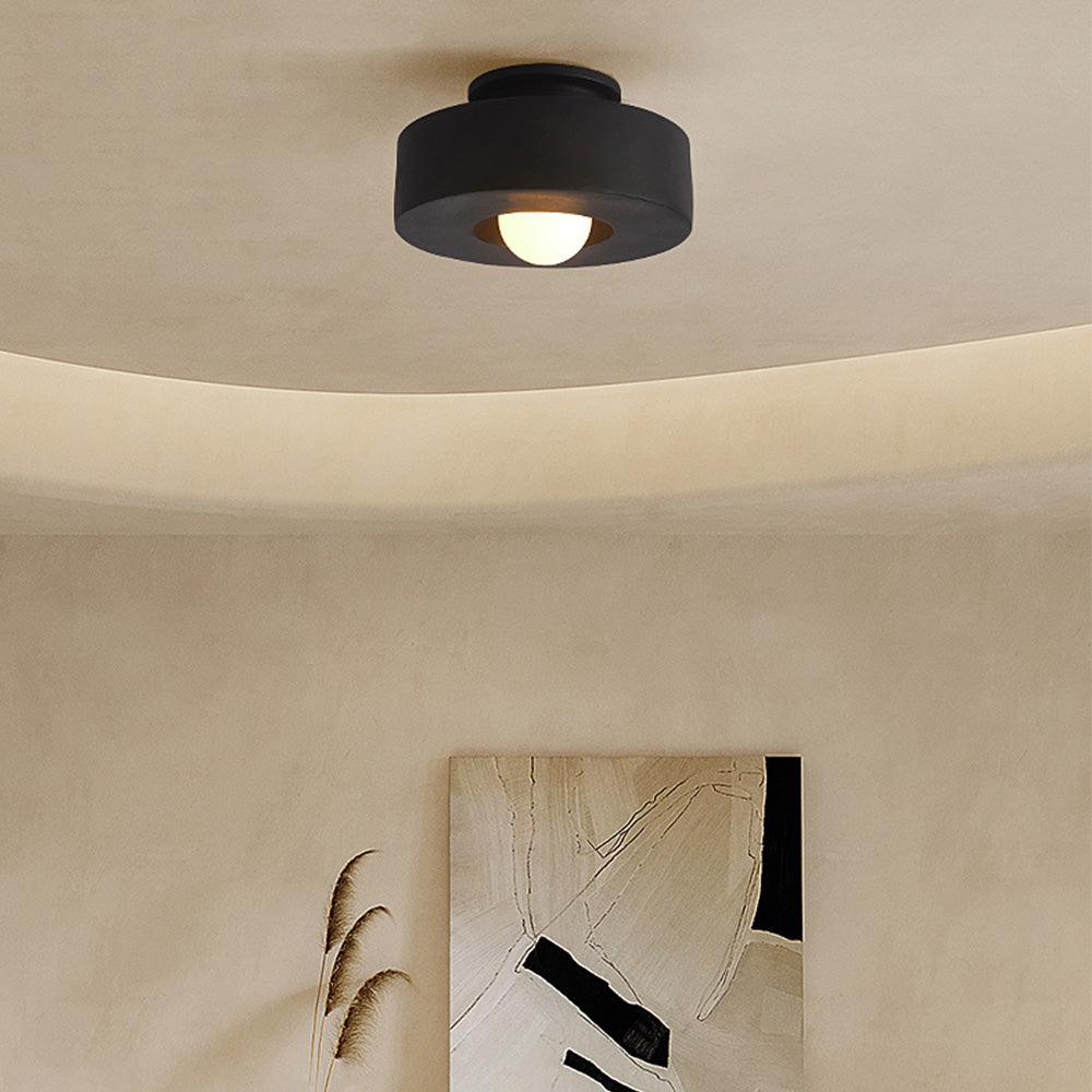 Modern Wood Ceiling Light Eye Protection Design