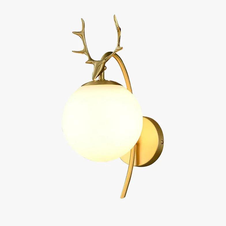 Wall Glass Light Sconces with Modern Antler Design