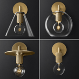 Contemporary Gold Iron Wall Light