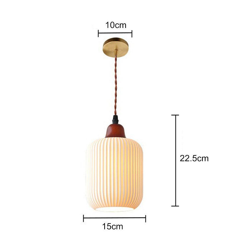 Wabi-Sabi Style Ceramic Pendant Light for Dining Room