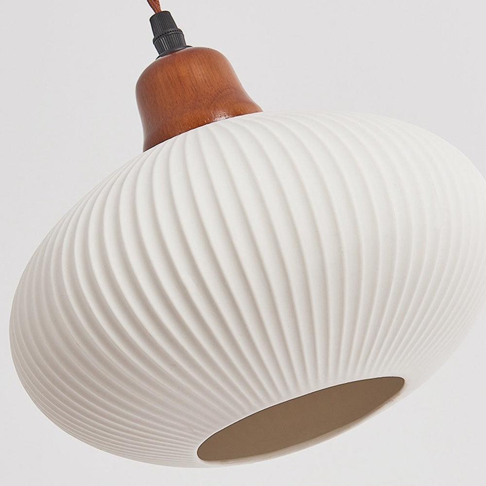 Wabi-Sabi Style Ceramic Pendant Light for Dining Room