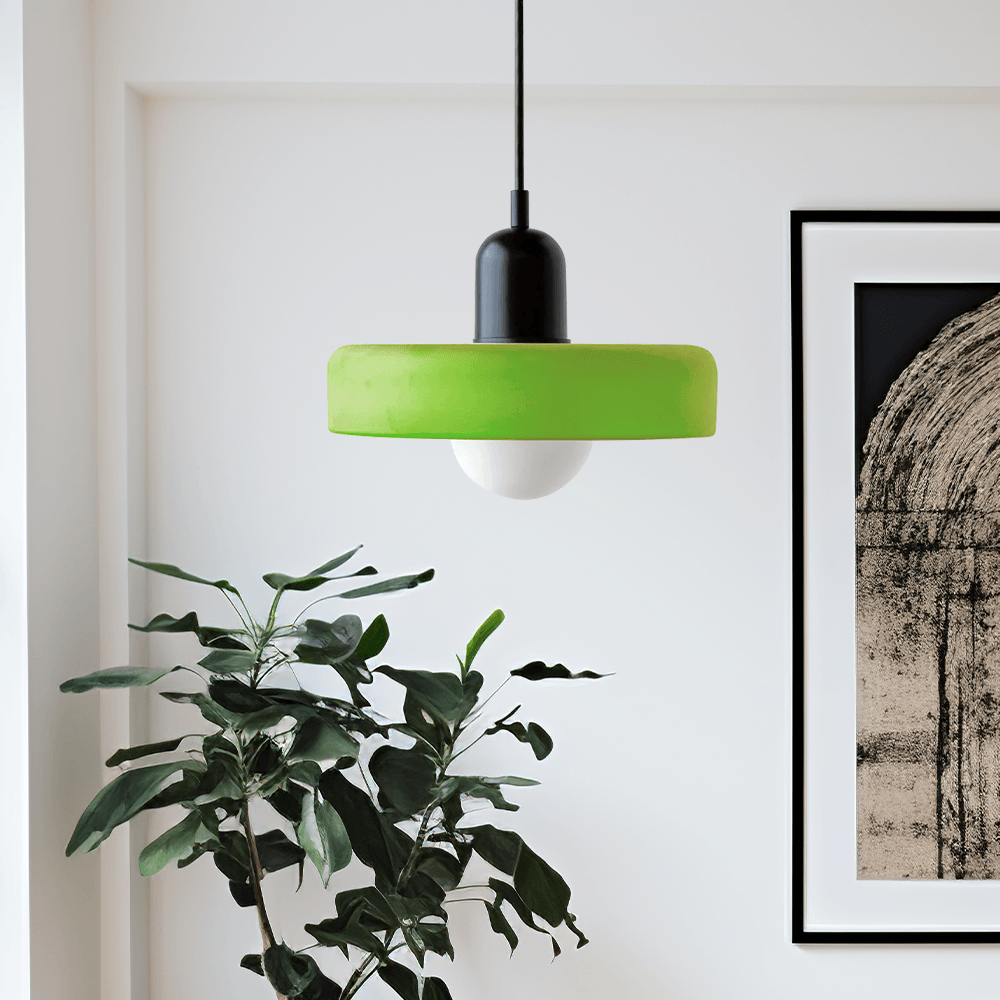 Vintage Stained Glass Ceiling Light for Dining Room