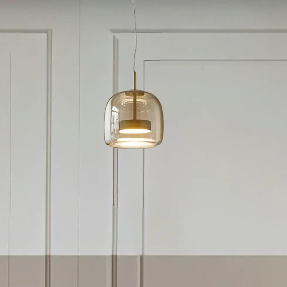 Disc-Shaped Dining Modern Glass Pendant Light - Clowas