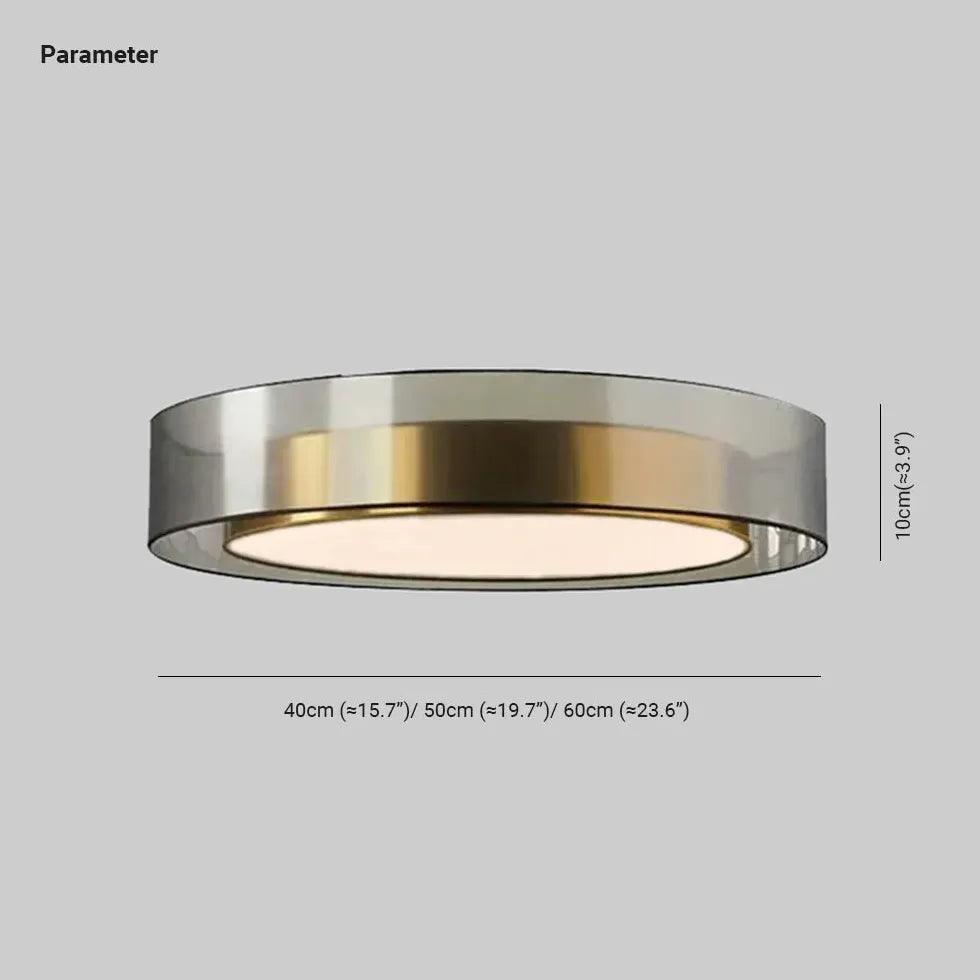 Luxury Copper Ceiling Round Light Design