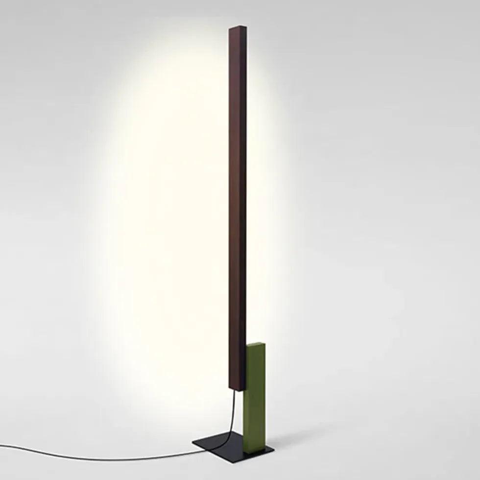 Dual-Color Straight Rod Minimalist Floor Lamp