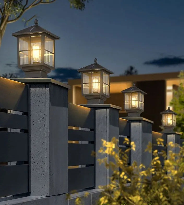 Classic Led Outdoor Lantern Pillar Light for Garden