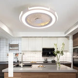 Ring-shaped LED White Kitchen Fan Light