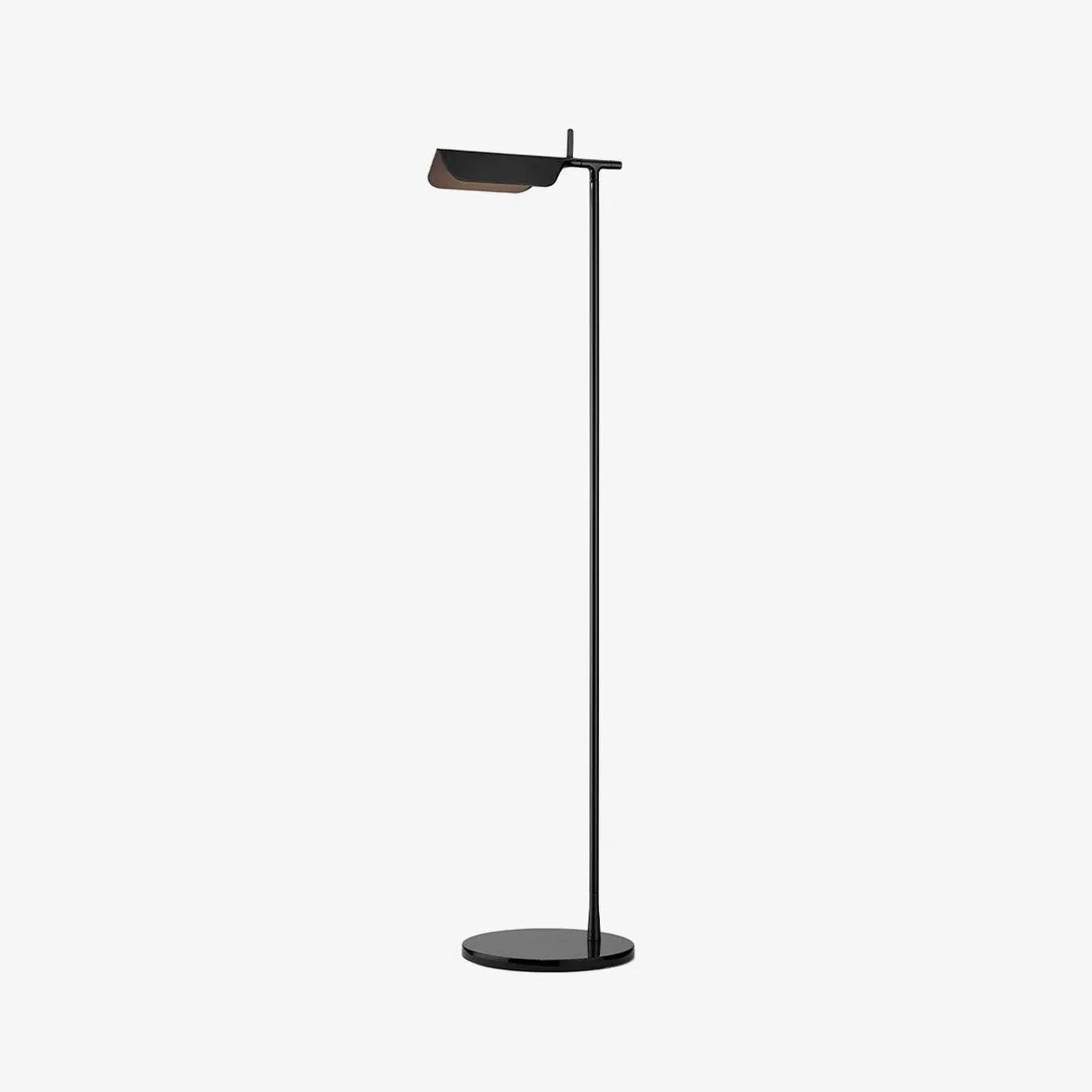 Black Metal Plug-In Linear Floor Lamp