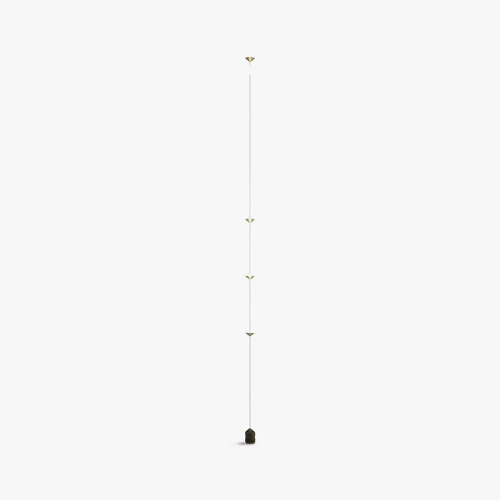 Disc Lampshade Linear Minimalist Corner Floor Lamp